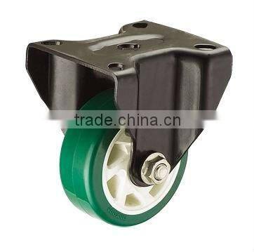 Heavy Medium Duty PVC Diamond Wheel With Double Brake