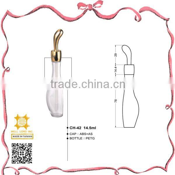 Newest product 9.5ml purple lip balm gloss applicator petg bottle