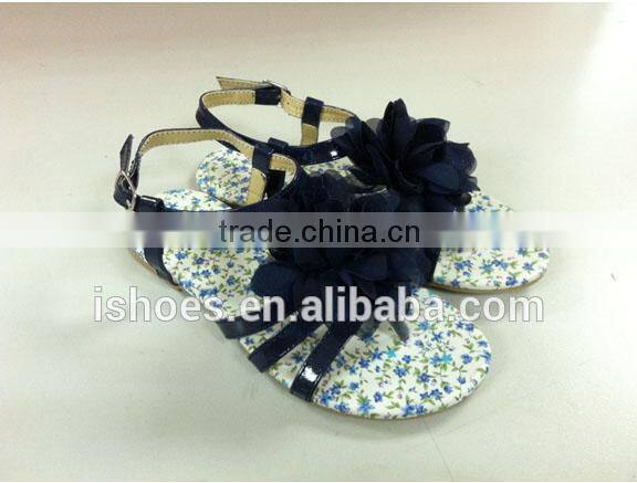 Decorative ladies fashion fancy flat sandals