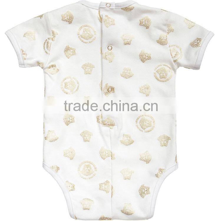 100% cotton baby infant rompers custom print