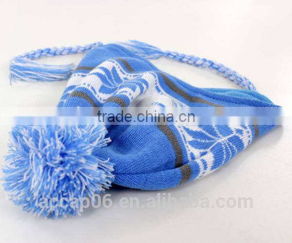 pom pom knitted women warm beanie hat