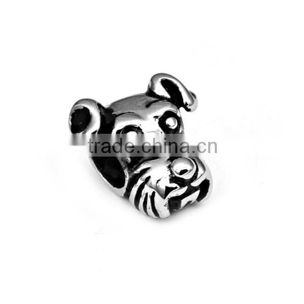 Fashion dog head beads DIY jewelry accessories animal bracelet accessories