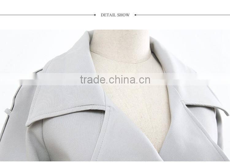 Autumn Winter New Loose Jacket With Belt Women Coat Female Fashion