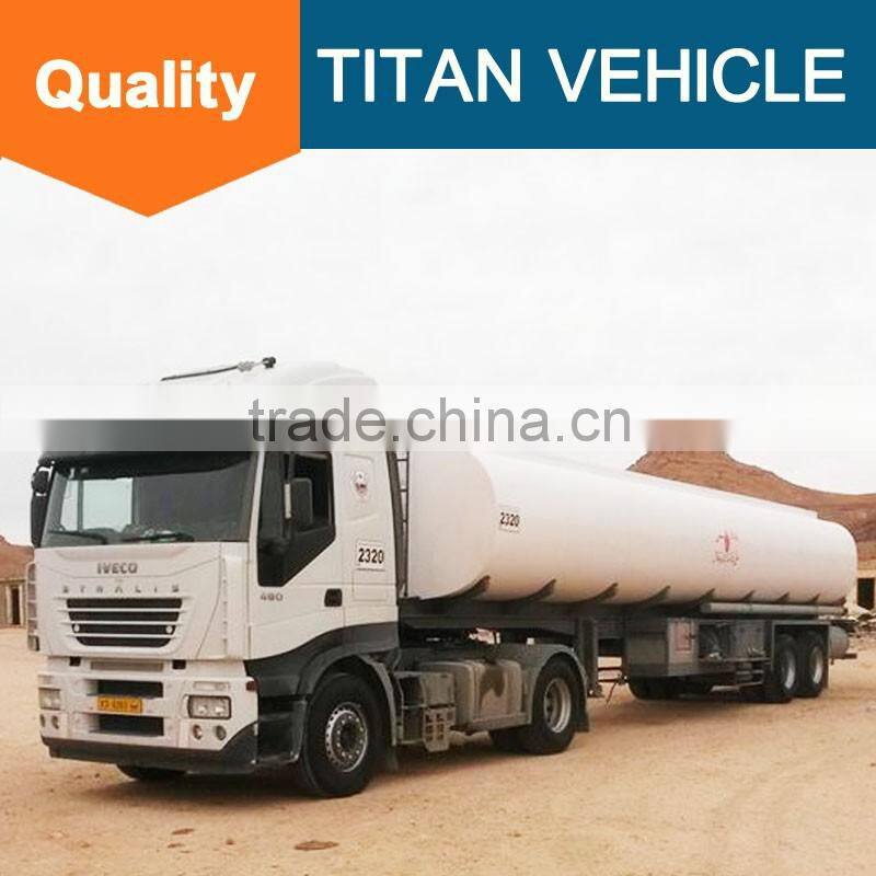 TITAN 3 axles Heated asphalt bitumen transportation Insulated tankers