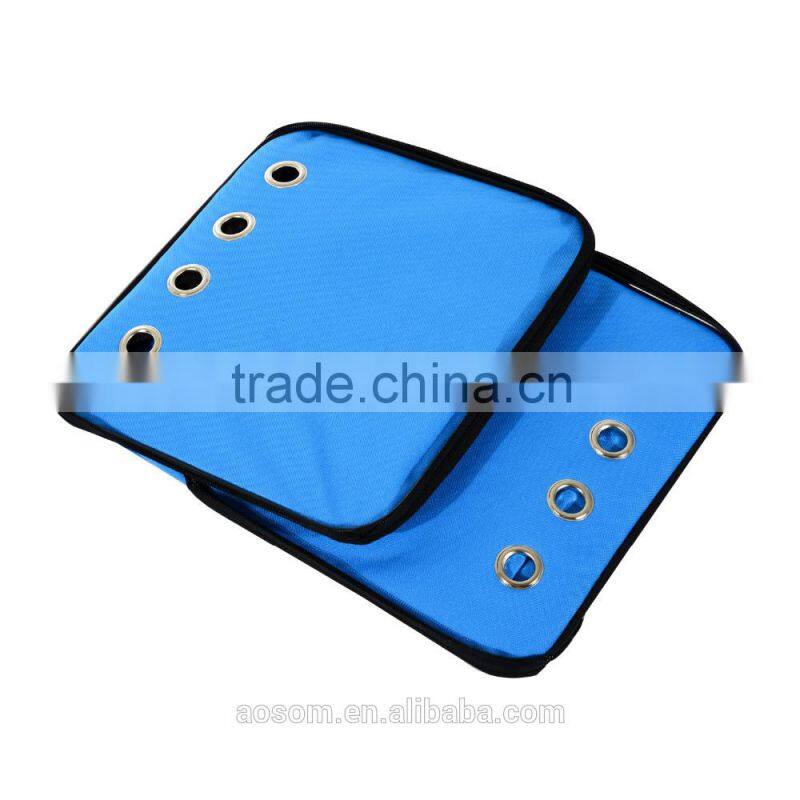 Pawhut Light Blue Collapsible Folding Soft Portable Pet Crate Carrier