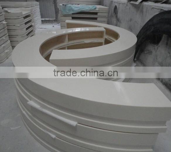 artificial marble Office Reception Counter Desk,Acrylic counter desk
