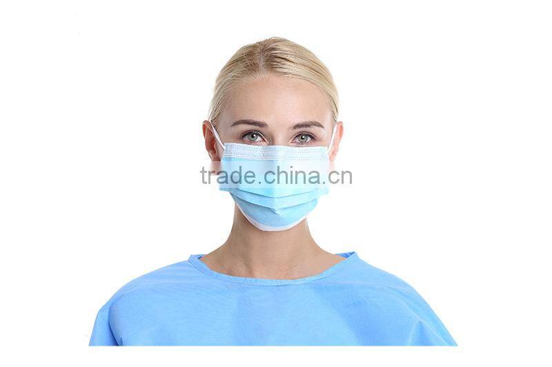 Ecoma 2016 new Industries Surgical Isolation Face Mask with Ear Loops, Cellulose