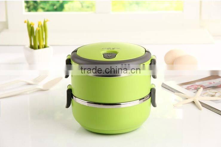 promotion two layers stainless steel lunch box