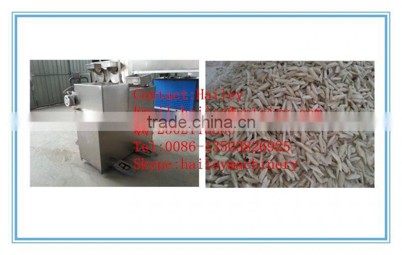 almond peanut slicing cutting machine / nuts kernel slice cutter machine