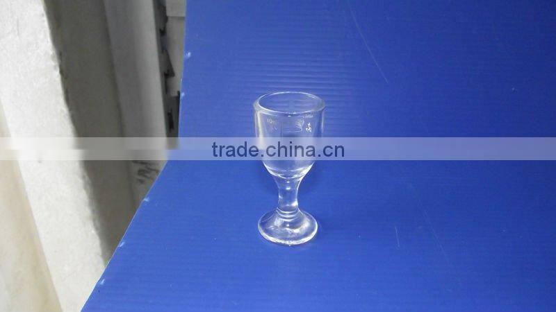 10ml mini clear glass material vodka empty goblet cup