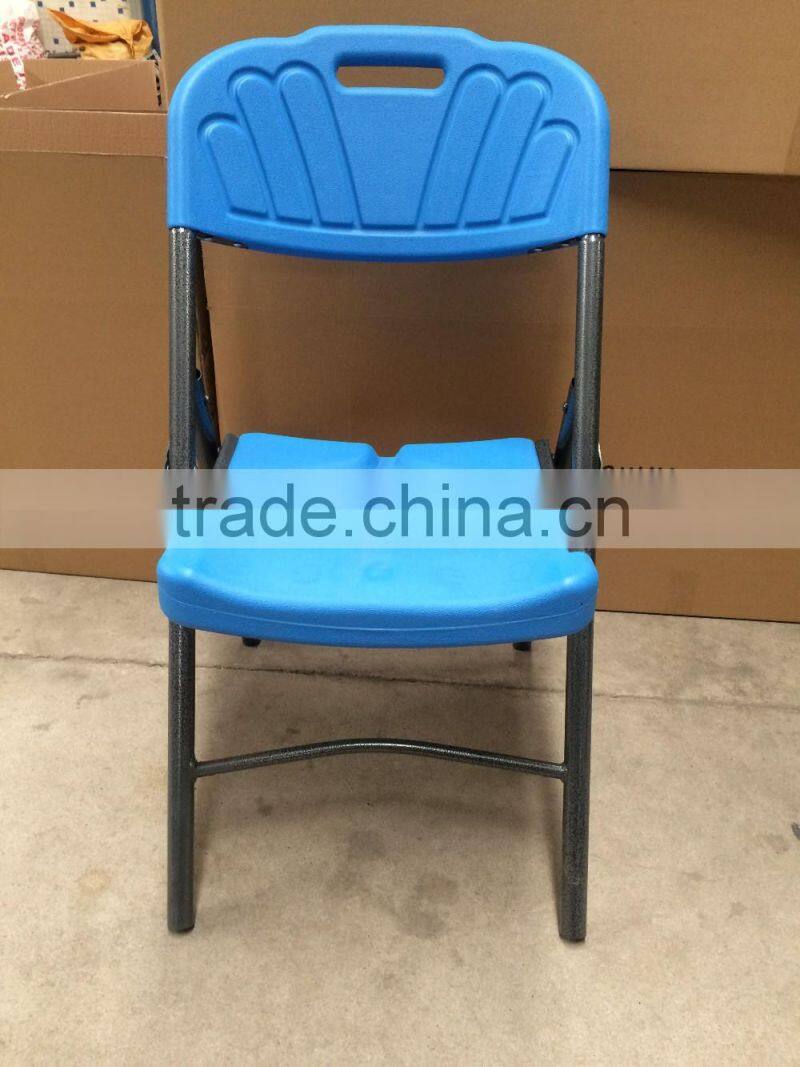 white folding wedding chair and others folding chair,material:HDPE+steel frame