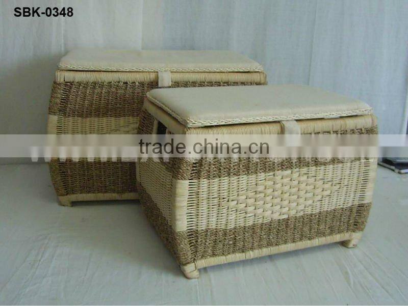 Hot selling sea grass food storage baskets (july@etopvietnam.com)