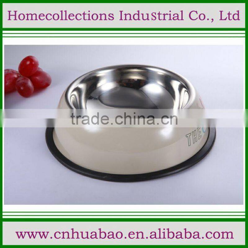 The pet cat / dog bowl stainless steel pet bowl basin bowl anti collision labrador dogs for sale