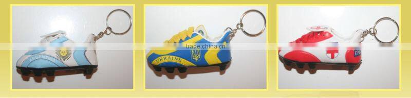2014 brasil football world cup pvc shoe key ring