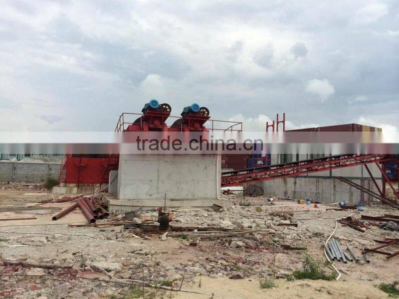 8000-9000 ton /day large capacity screw sand washer for river sand