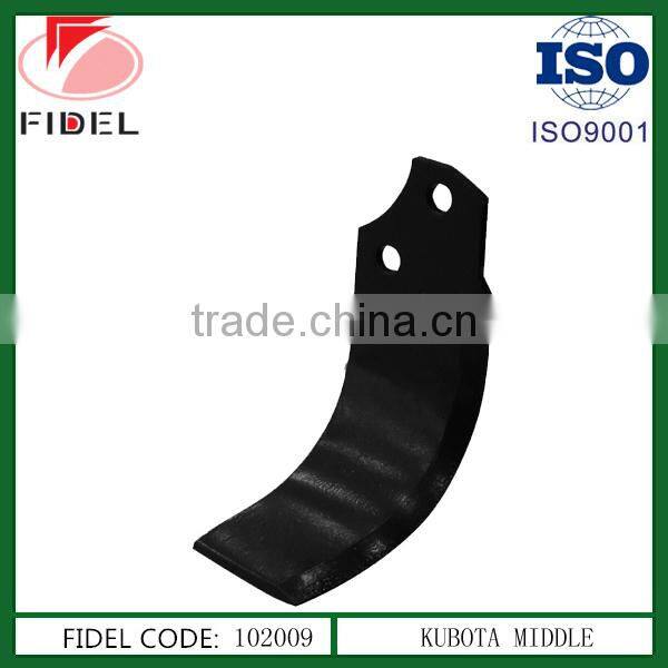 Agricultural diesel power rotary tiller blade