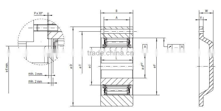 Manufacturer in changzhou one direction fxm290-96 backstop clutch bearing