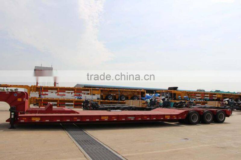 40 Tons 3 Axle Semi-Trailer Low-Bed Trailer for sale