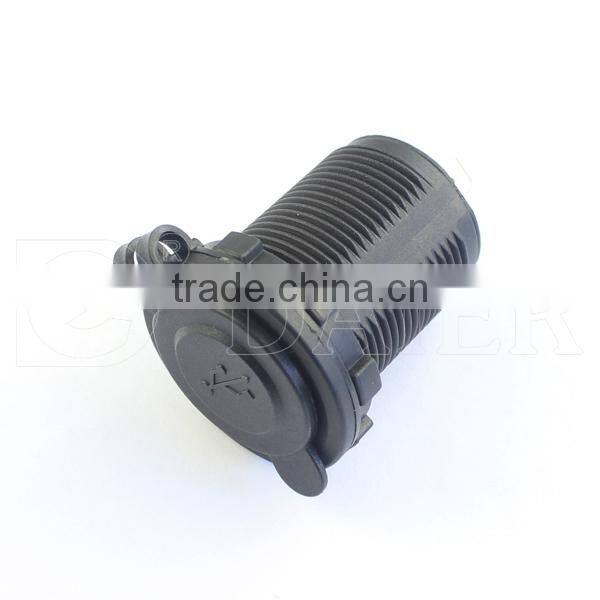 Double Ports Panel Mount 12V USB Charger Socket With Nut And USB Cover