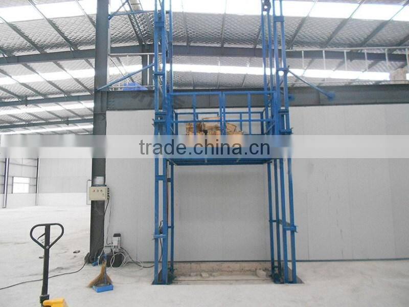 Electric Hydraulic Guide Rail Chain Lift For Outdoor Working