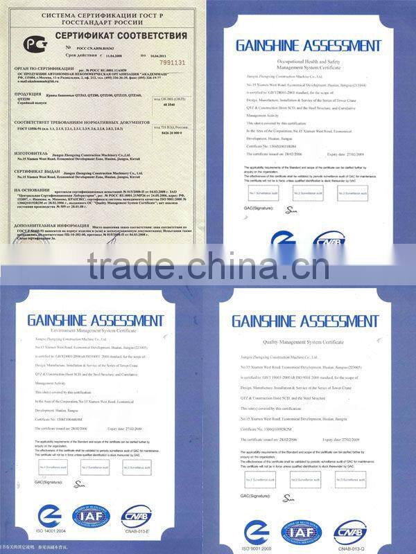 3ton Tower Crane luffing boom --CANMAX