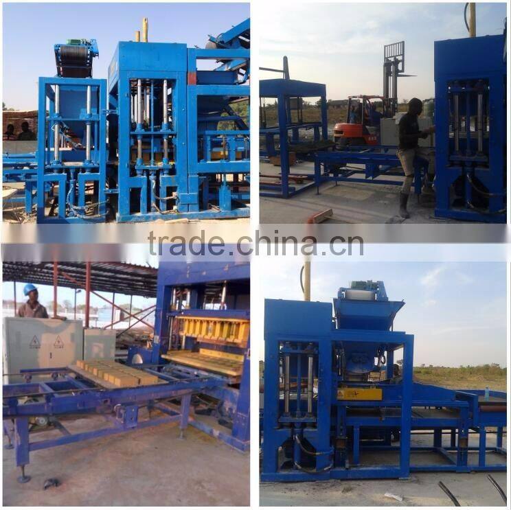 Automatic cement concrete paving interlocking hollow brick block making machine price