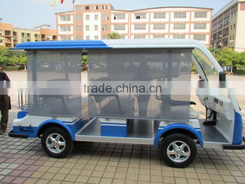 Top quality 5KW hotel resort electric passenger bus mini golf cart bus