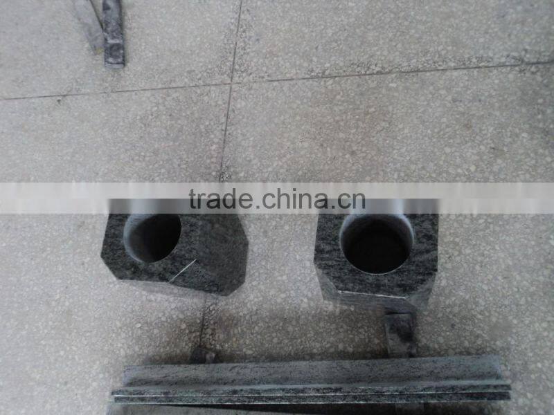 Green Granite vases grave for tombstone