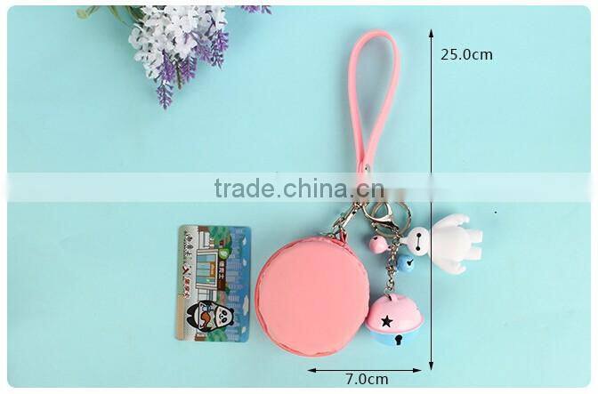 2016 promotional silicone ladies macaron bag Silicone ladies Change Purse