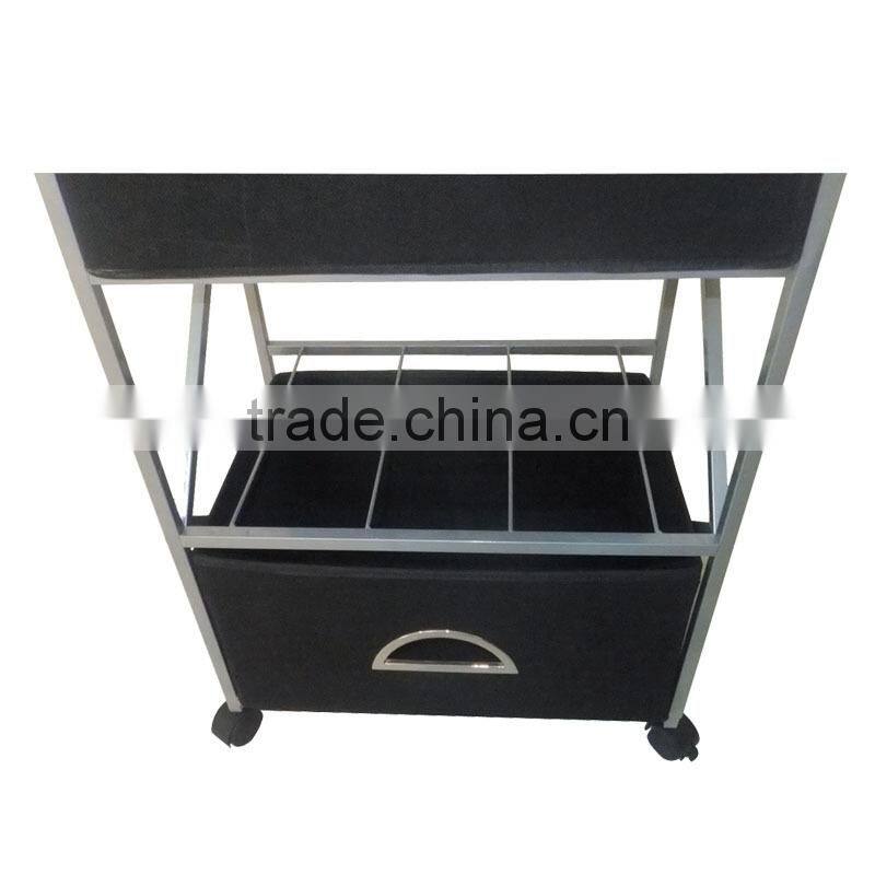 3 tier colorful plastic drawer trolley