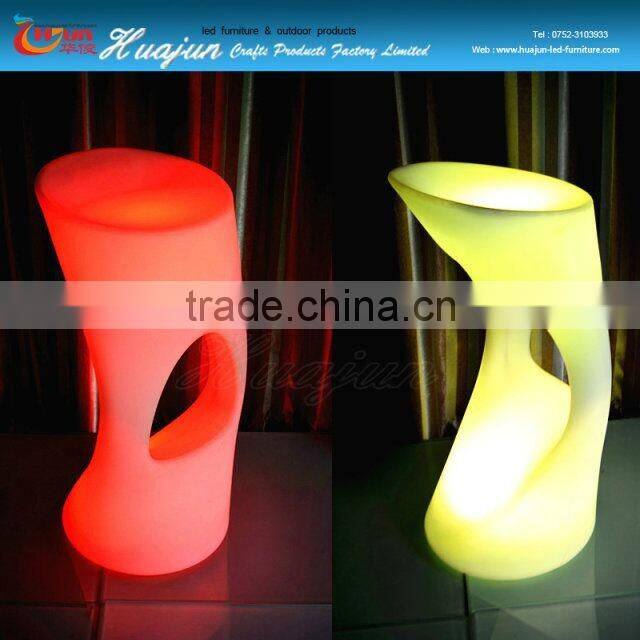New night club bar stools led plastic bar stools,home party and event luminous led chair