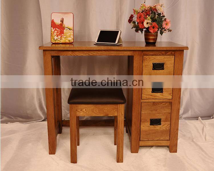 Modern Design Home Furniture Solid Wooden study desk, pine study table study computer table desk cabinet