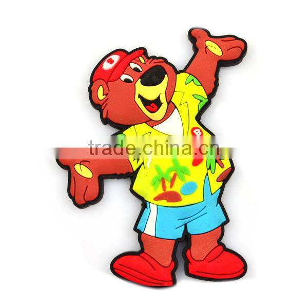 Cheap design Embossed soft pvc fridge magnet