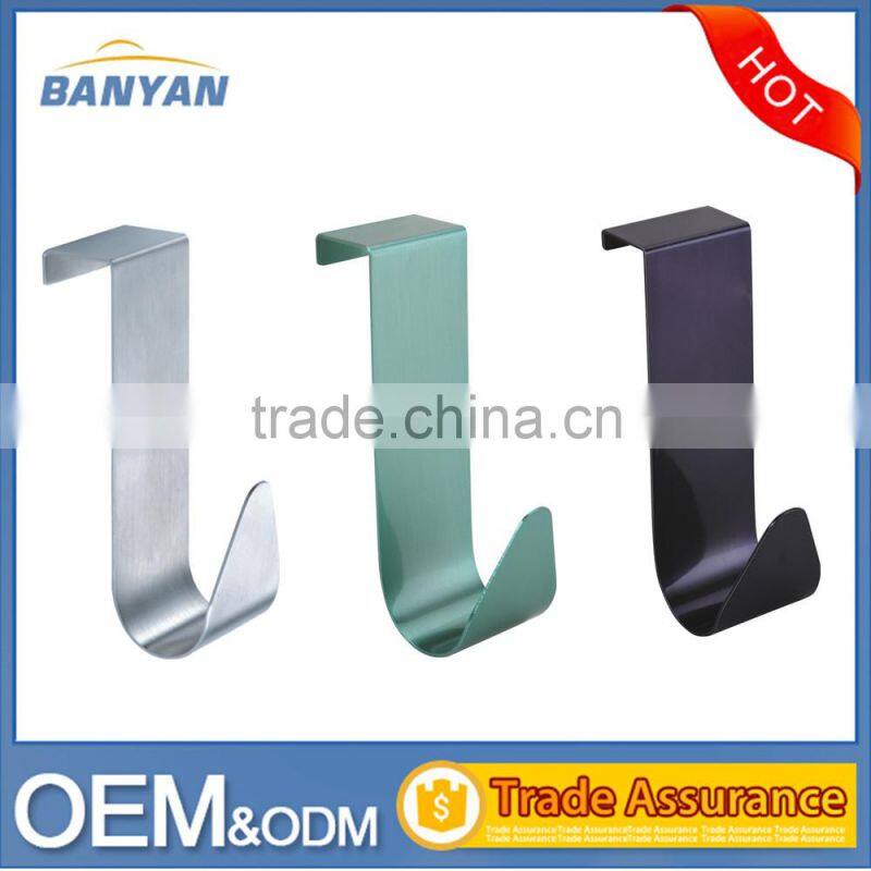 Various Colours Stainless Steel Single Door Hook/L Shape Coat Hook