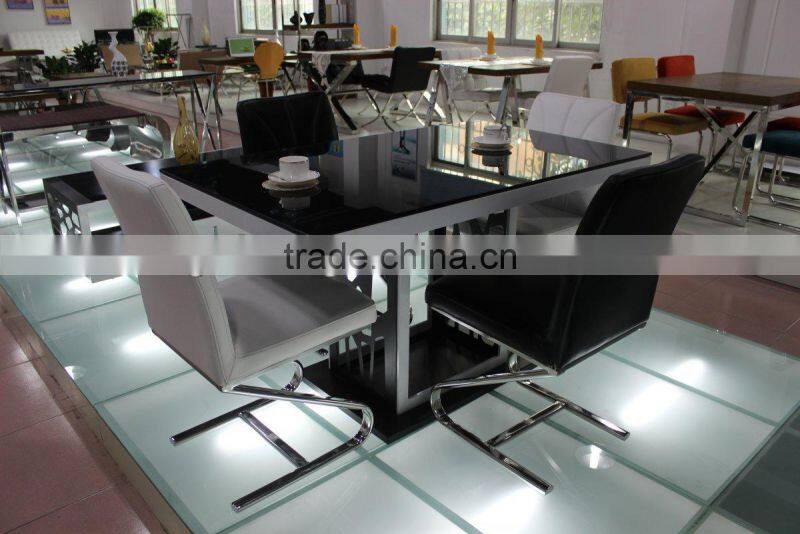 Modern glass Dinning Table Tops , Rectangle restaurant Dinning Tables BT2020 for home furniture