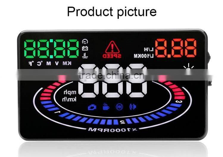 New Wholesale OBD HD Colorful Big Screen Display Universal Head Up Display For Car Cheap Price