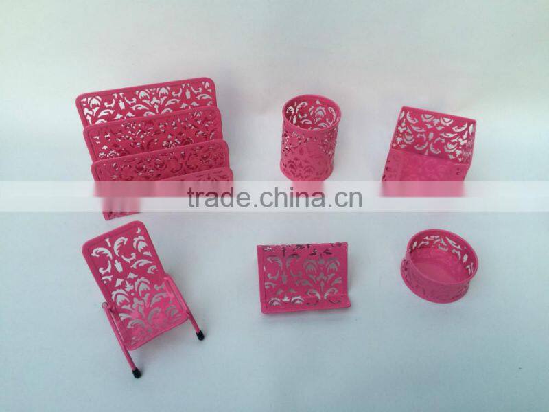 Paper Office Desktop Organizer Engraved Memo Holder