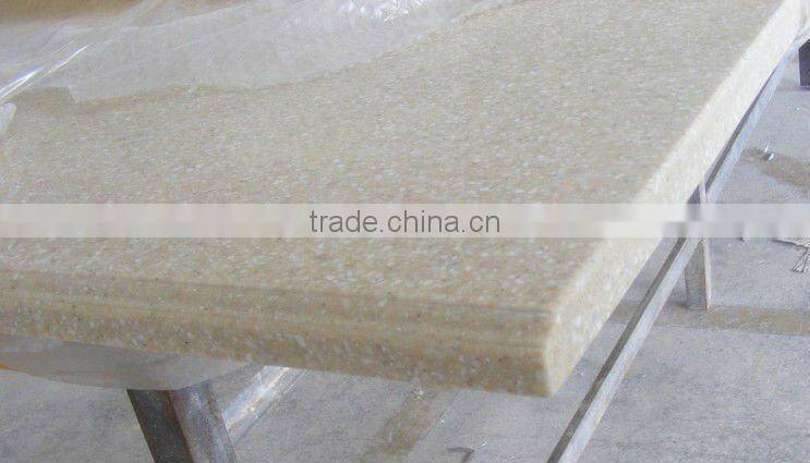 Custom sized Glacier white Acrylic solid surface table top