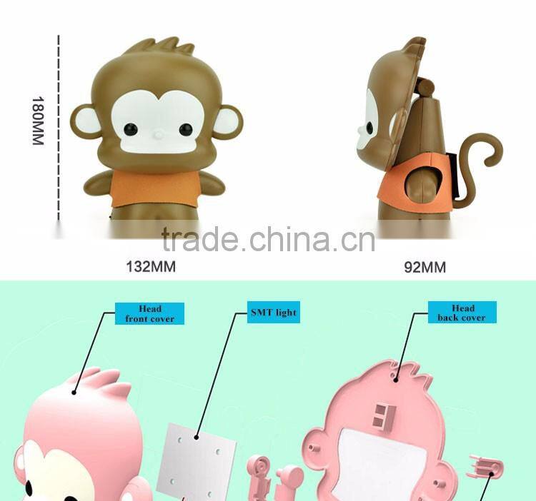 Battery operated home furniture decoration energy saving animal USB led night lamp