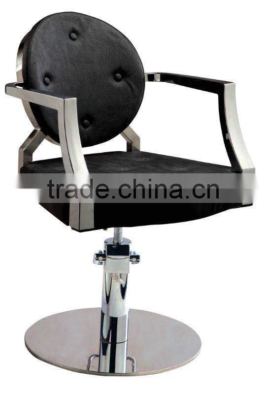 Round Base Modern Hydraulic barber chair hair cutting chairs with pedal wholesale barber supplies F-007-54