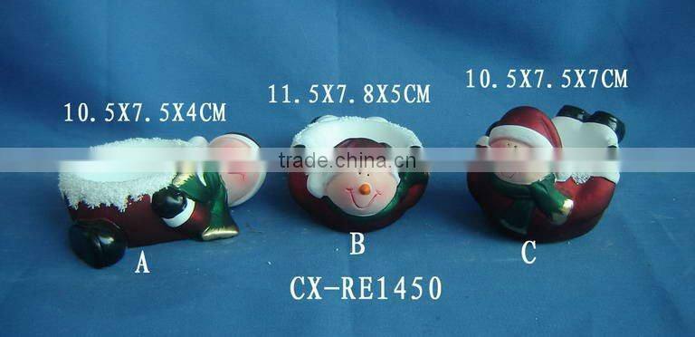 New Ceramic Santa Claus With Led Lights Christmas Decoration