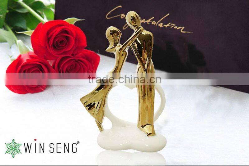 OEM design serivce Cheap price Lover Ceramic Wedding Decoration