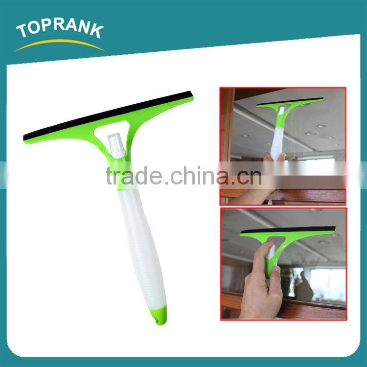 Toprank New Design Window Cleaning Squeegee Car Glass Wiper Plastic Squeegee With Water Spray