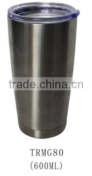 Stainless steel 20oz double walled insulated vacuum drinking cup