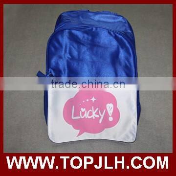 custom image transfer printable sublimation school bags for students