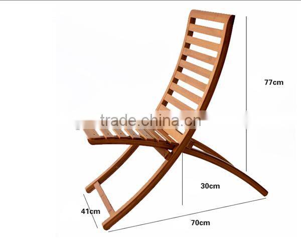Folding bamboo chair for outdoor relaxing