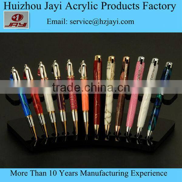 Factory wholesale custom OEM clear acrylic lucite plastic cheap pen case for sale