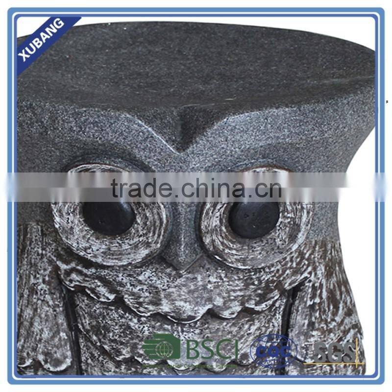 Cheap owl shape garden stools for outdoor decoration
