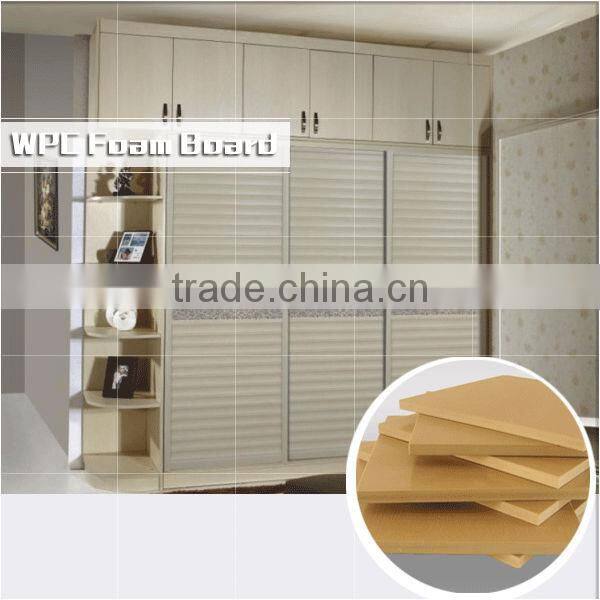 Factory price High quality waterproof WPC plate / WPC foam board/ pvc foam board for bathroom