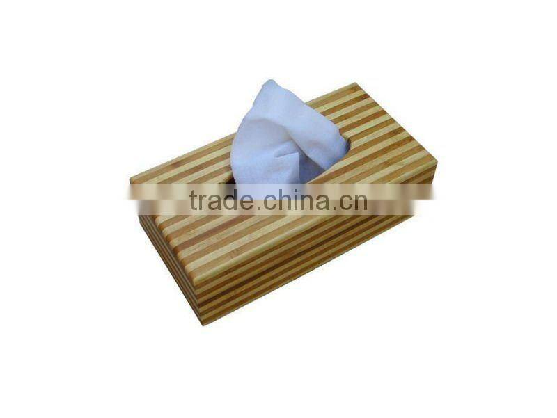 simple wooden tissue box
